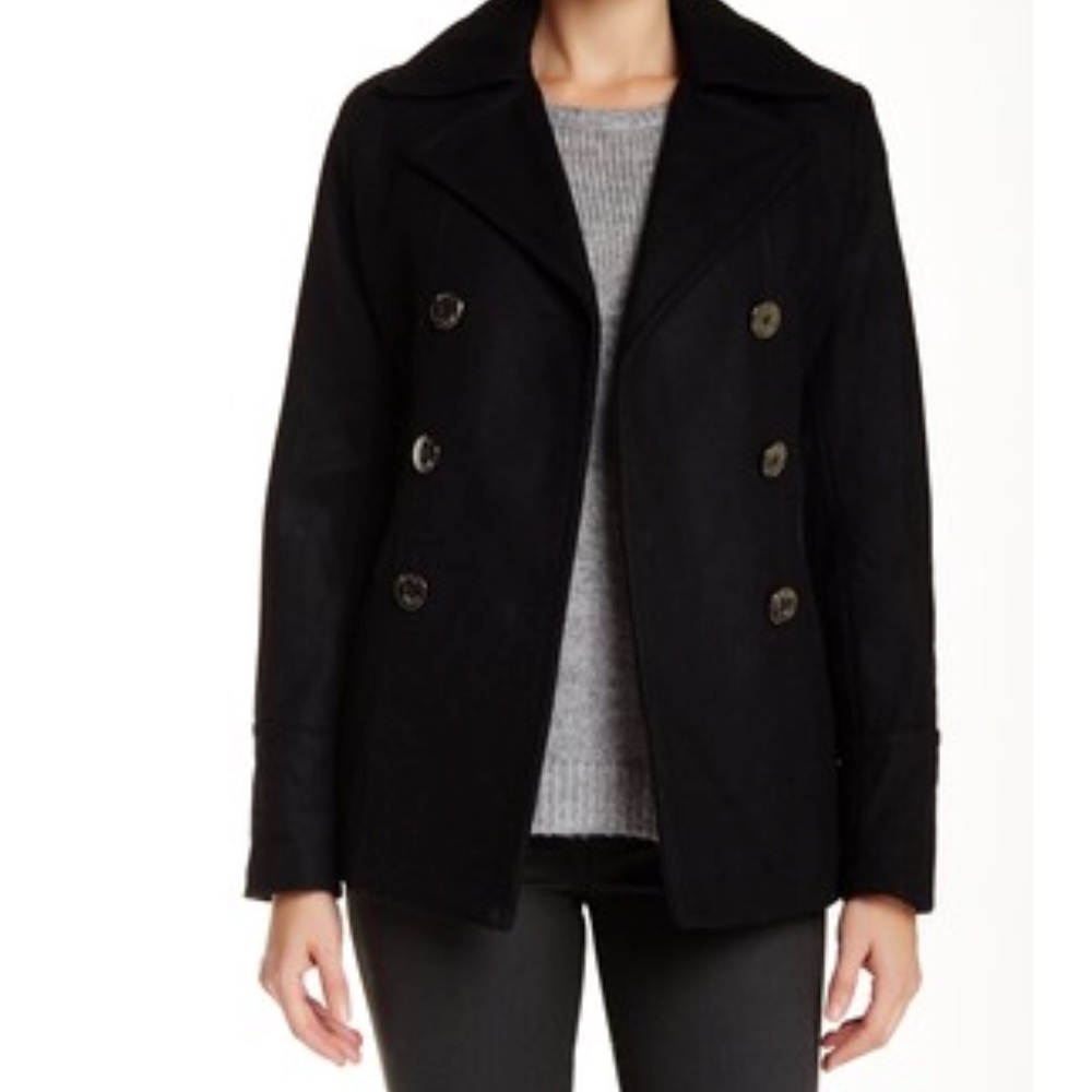 🎉HOST PICK🎉 Kenneth Cole Reaction Wool Blend Peacoat - Picture 2 of 5